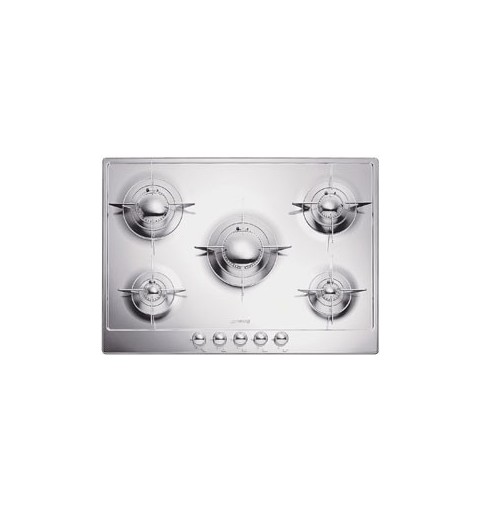 Smeg P705ES hob Stainless steel Built-in Gas 5 zone(s)