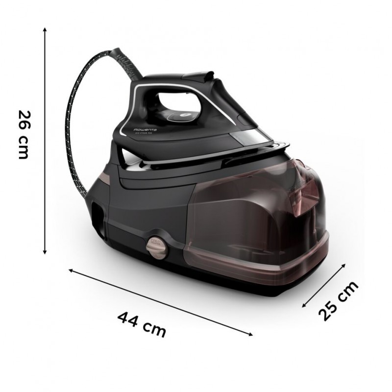 Rowenta Eco Steam Pro 2800 W 1,3 l Microsteam 400 HD 3De Laser-Grundplatte Beige, Schwarz