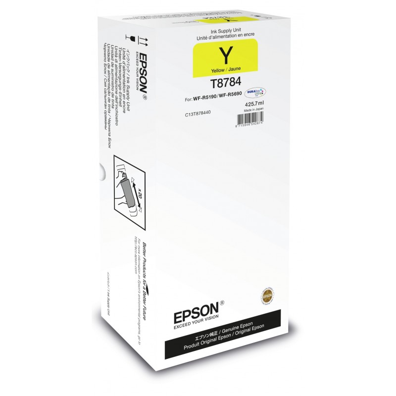 Epson Unidad de suministro de tinta T8784 amarillo XXL