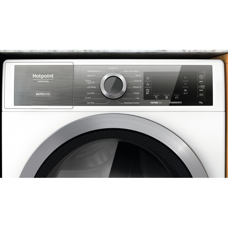 Hotpoint Gentle Power H7 99 GPOWER IT lavadora Carga frontal 9 kg 1400 RPM Blanco