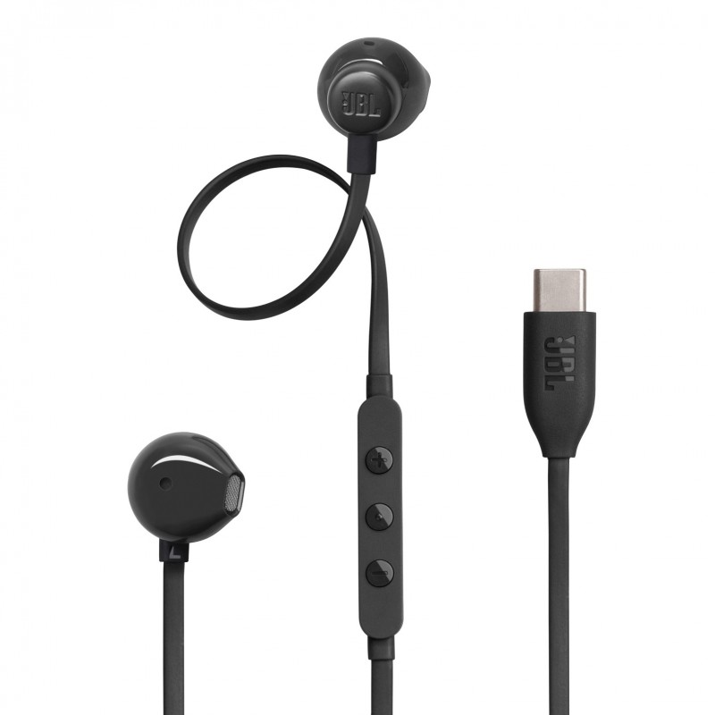 JBL Tune 305C Auricolare Cablato In-ear Musica e Chiamate USB tipo-C Nero