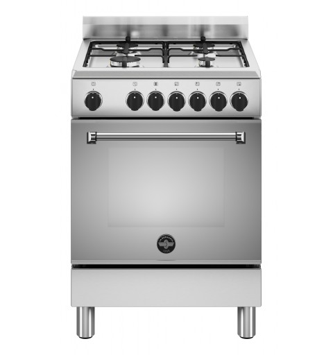 Bertazzoni La Germania Americana AMN664EXV 24 cocina Cocina independiente Eléctrico Encimera de gas Acero inoxidable A