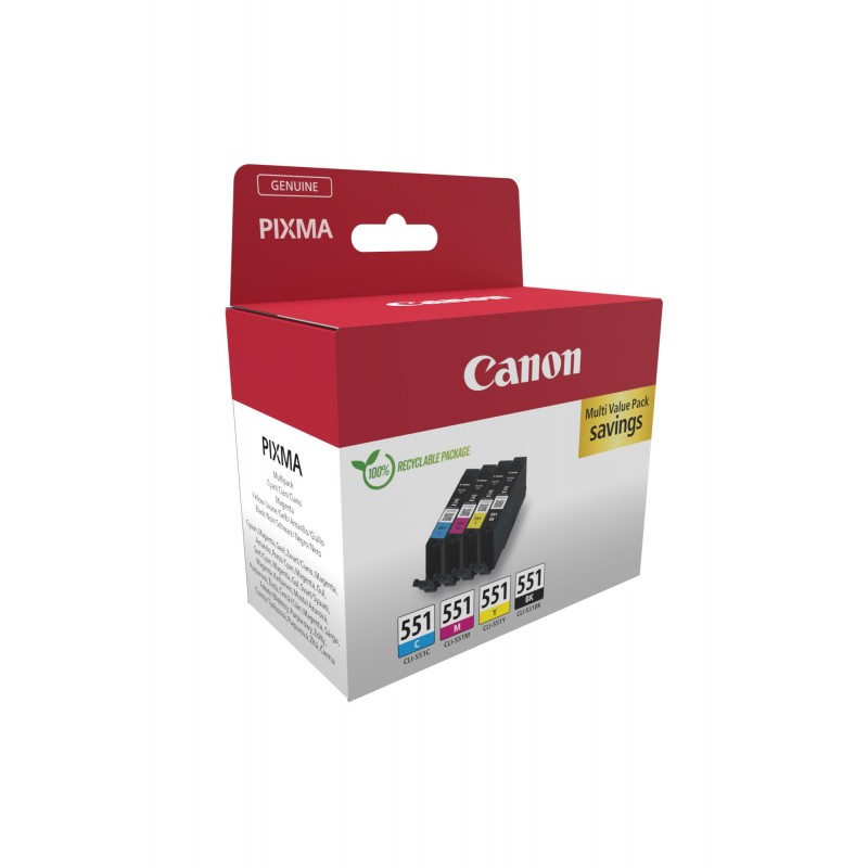 Canon 6509B016 ink cartridge 4 pc(s) Original Black, Cyan, Magenta, Yellow