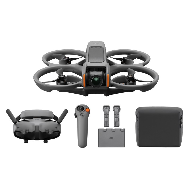 DJI Avata 2 Fly More Combo (3 Batteries) 4 Rotoren Quadrocopter 12 MP 3840 x 2880 Pixel 2150 mAh Schwarz