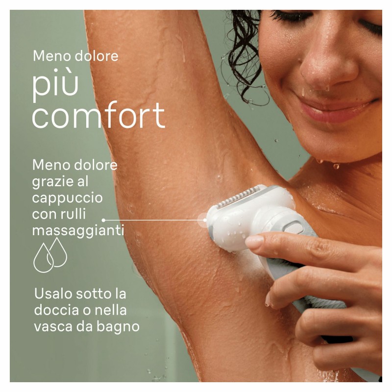 Braun Silk-épil 9 9-061, Epilatore Elettrico Donna Per Una Epilazione Facile, Pelle Liscia a Lungo, Bianco Argento