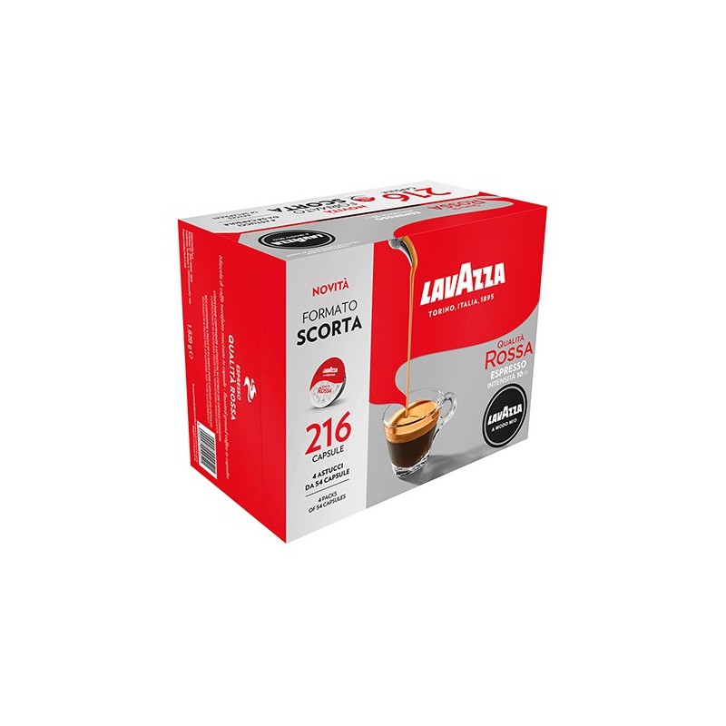 Lavazza Qualità Rossa Capsule de café Café moyennement torréfié 216 pièce(s)