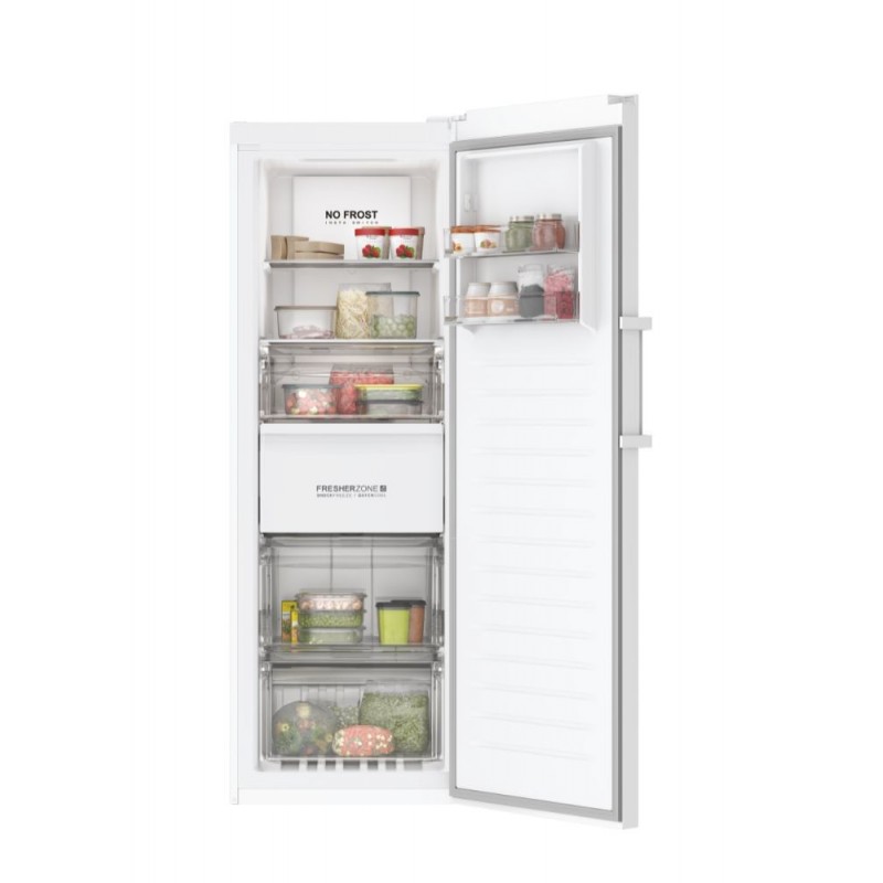 Haier INSTASWITCH H3F-285WE Upright freezer Freestanding 285 L E White