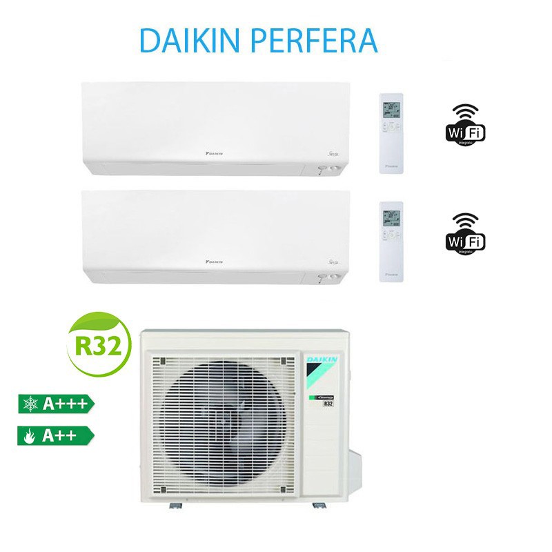 Daikin 2AMXM40M + ATXM25R + ATXM25R Condizionatore Climatizzatore Siesta Perfera Dual Split 9000 + 9000 Btu A+++/A++ WiFi R32