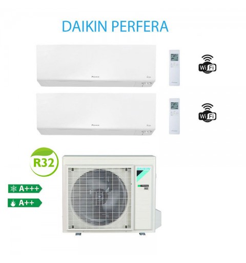 Daikin 2AMXM40M + ATXM25R + ATXM35R Condizionatore Climatizzatore Siesta Perfera Dual Split 9000 + 12000 Btu A+++/A++ WiFi R32