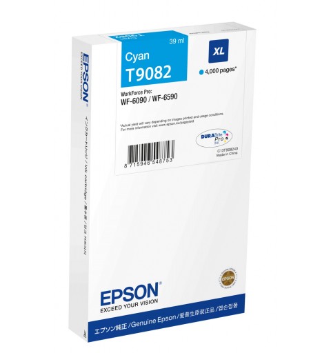 Epson C13T90824N cartucho de tinta 1 pieza(s) Original Cian