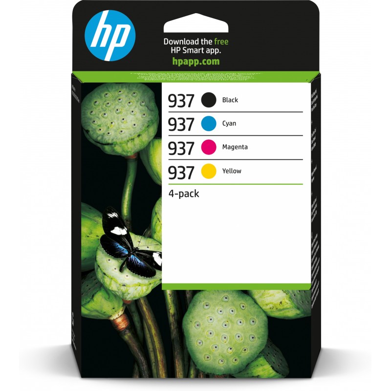 HP 937 4er-Pack CMYK Original Druckerpatrone