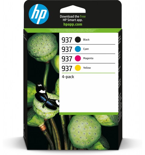 HP 937 4er-Pack CMYK Original Druckerpatrone