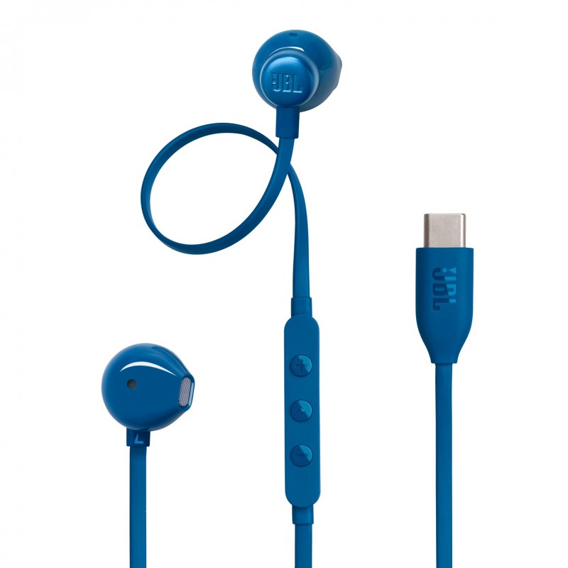 JBL Tune 305C Headset Wired In-ear Calls Music USB Type-C Blue