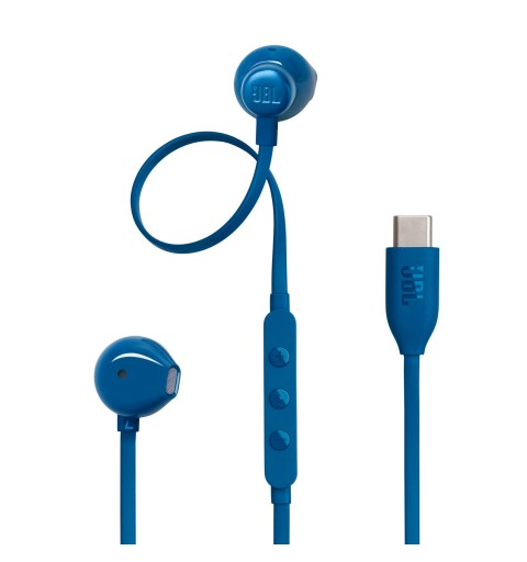 JBL Tune 305C Headset Wired In-ear Calls Music USB Type-C Blue