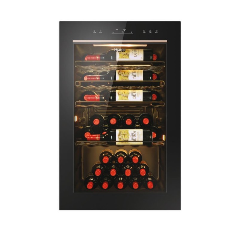 Haier Wine Bank 50 Serie 3 HWS49GAE Cantinetta vino con compressore Libera installazione Nero 49 bottiglia bottiglie