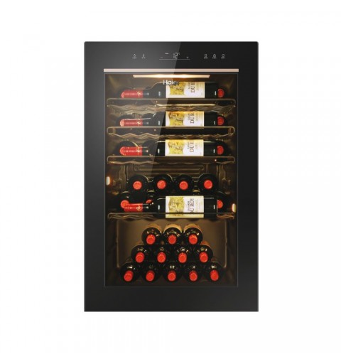 Haier Wine Bank 50 Serie 3 HWS49GAE Compressor wine cooler Freestanding Black 49 bottle(s)