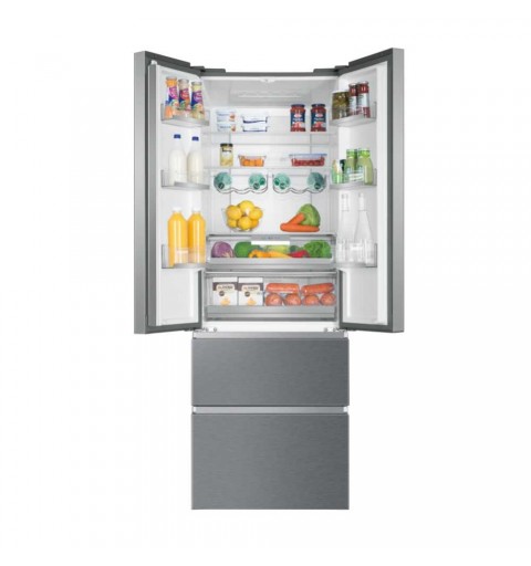 Haier FD 70 Serie 5 HB20FPAAA side-by-side refrigerator Freestanding 479 L E Silver