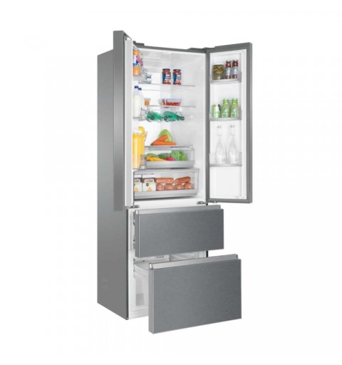 Haier FD 70 Serie 5 HB20FPAAA side-by-side refrigerator Freestanding 479 L E Silver