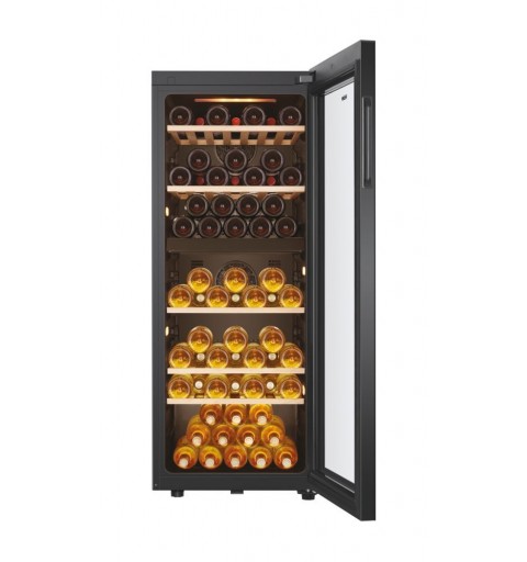 Haier Wine Bank 50 Serie 5 HWS79GDG Compressor wine cooler Freestanding Black 79 bottle(s)