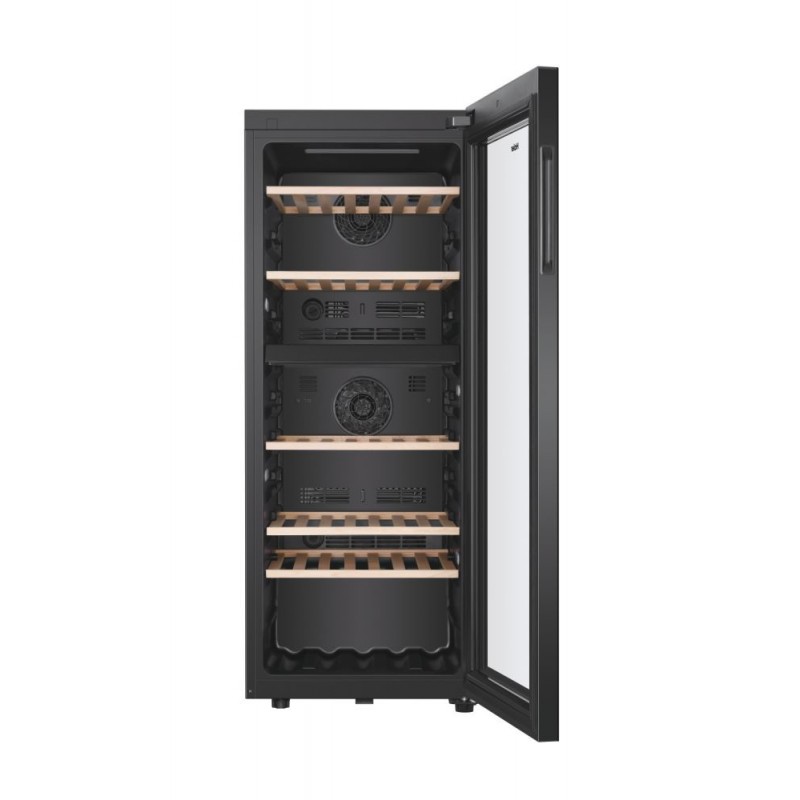 Haier Wine Bank 50 Serie 5 HWS79GDG Compressor wine cooler Freestanding Black 79 bottle(s)