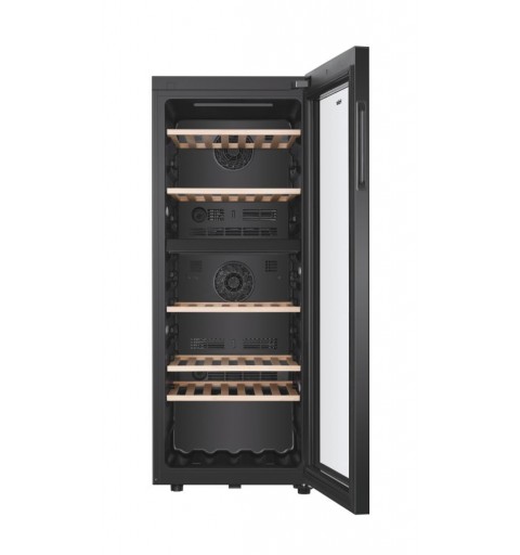 Haier Wine Bank 50 Serie 5 HWS79GDG Compressor wine cooler Freestanding Black 79 bottle(s)