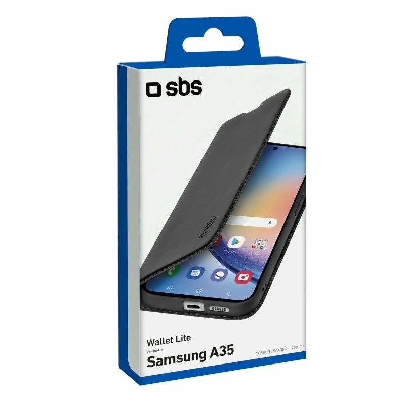 SBS TEBKLITESAA35K coque de protection pour téléphones portables 16,8 cm (6.6") Étui avec portefeuille Noir