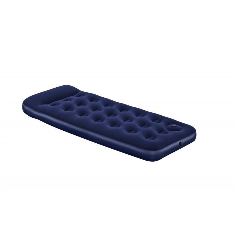 Bestway Matelas gonflable 1 place avec pompe à pied intégrée 1,85 m x 76 cm x 28 cm