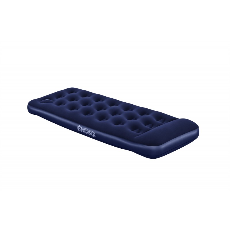 Bestway Matelas gonflable 1 place avec pompe à pied intégrée 1,85 m x 76 cm x 28 cm