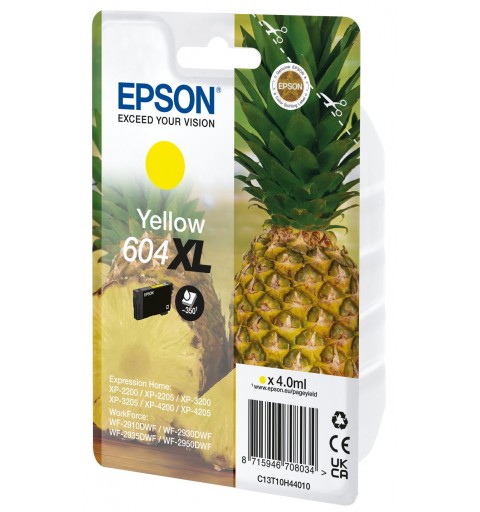 Epson 604XL cartuccia d'inchiostro 1 pz Originale Giallo