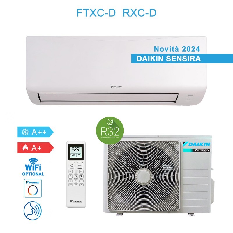 Daikin FTXC50D RXC50D Condizionatore Climatizzatore 18000BTU 5KW Sensira Siesta A++/A+ Inverter Wifi Ready R32 - Novità 2024