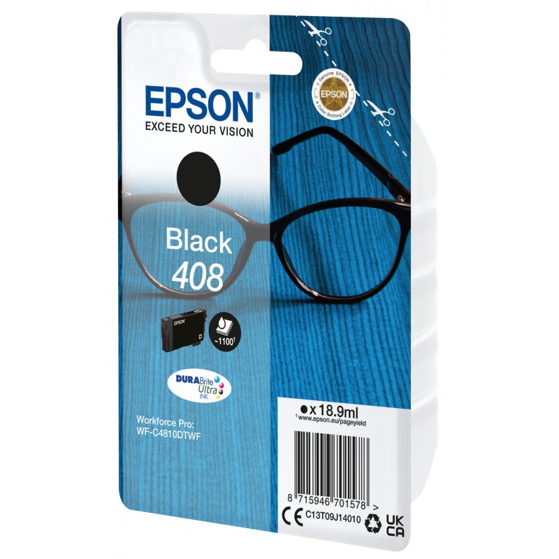 Epson Singlepack Black 408 DURABrite Ultra Ink