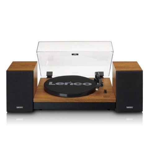 Lenco LS-310WD platine Tourne-disque entraîné par courroie Noir, Bois Manuel