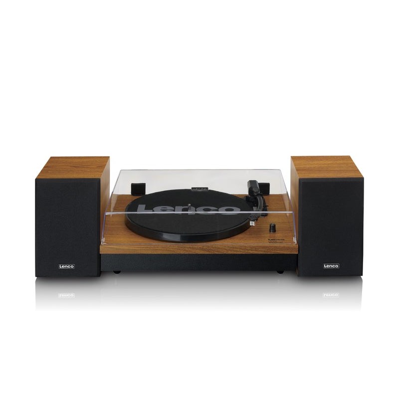 Lenco LS-310WD audio turntable Belt-drive audio turntable Black, Wood Manual