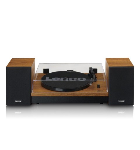 Lenco LS-310WD audio turntable Belt-drive audio turntable Black, Wood Manual