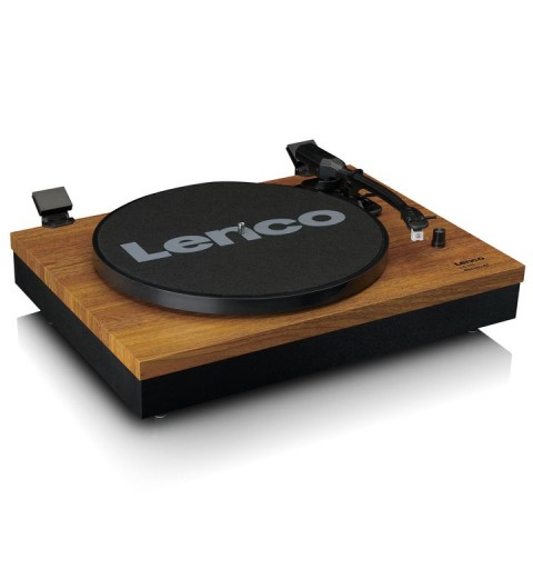 Lenco LS-310WD platine Tourne-disque entraîné par courroie Noir, Bois Manuel