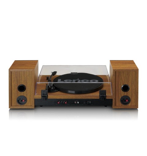 Lenco LS-310WD audio turntable Belt-drive audio turntable Black, Wood Manual