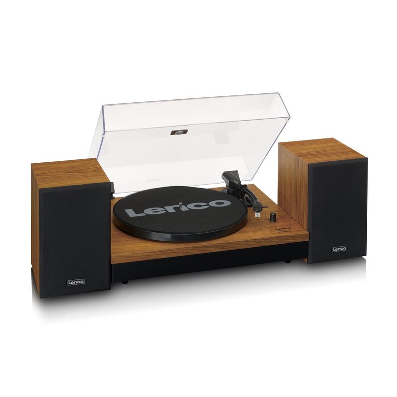 Lenco LS-310WD platine Tourne-disque entraîné par courroie Noir, Bois Manuel