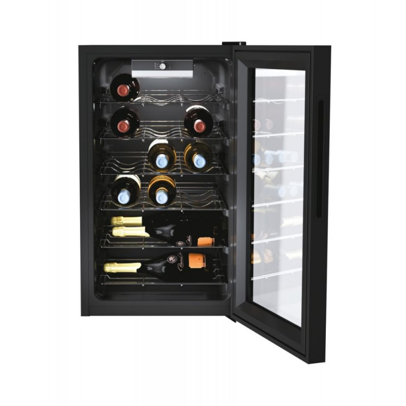 Candy CWC 021 M NF Compressor wine cooler Freestanding Black 21 bottle(s)