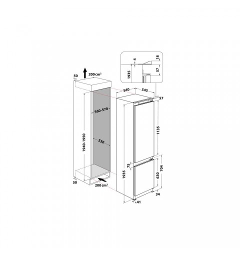 Whirlpool ART 9812 SF E Built-in 306 L White