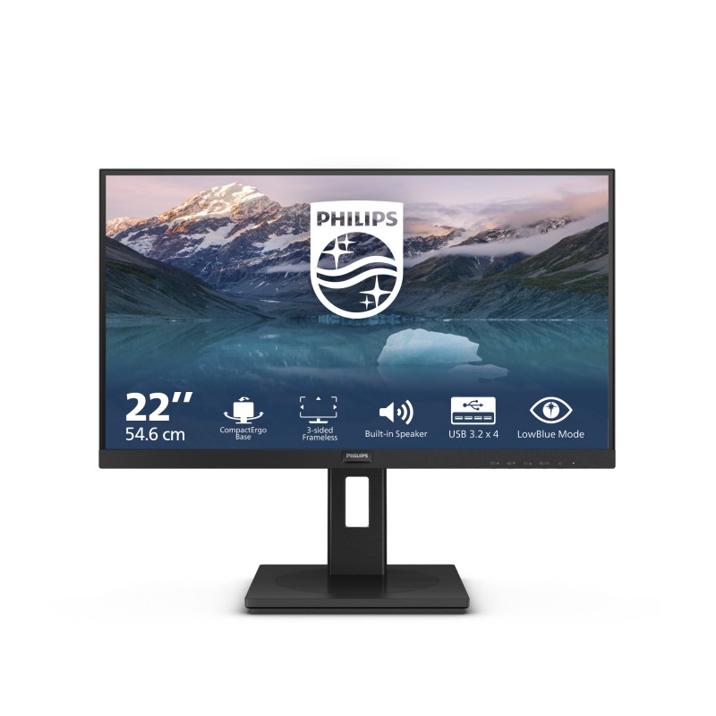 Philips 222S9JML 00 Computerbildschirm 54,6 cm (21.5") 1920 x 1080 Pixel Full HD LCD Schwarz