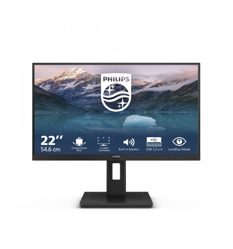 Philips 222S9JML 00 computer monitor 54.6 cm (21.5") 1920 x 1080 pixels Full HD LCD Black