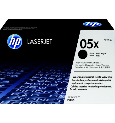 HP 05X Schwarz Original LaserJet Tonerkartusche mit hoher Reichweite