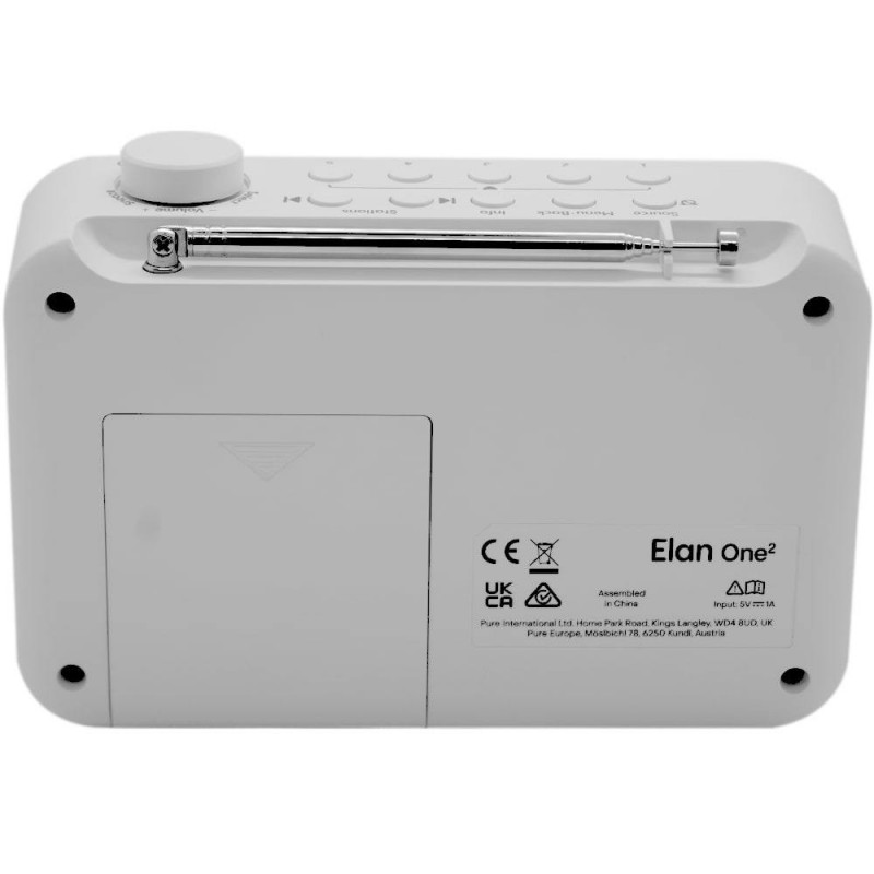 Pure Elan One 2 Portable Digital White