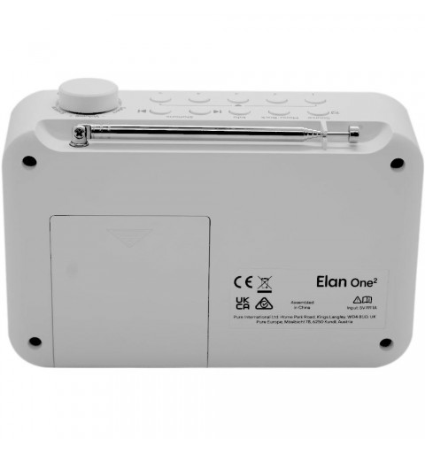 Pure Elan One 2 Portable Digital White