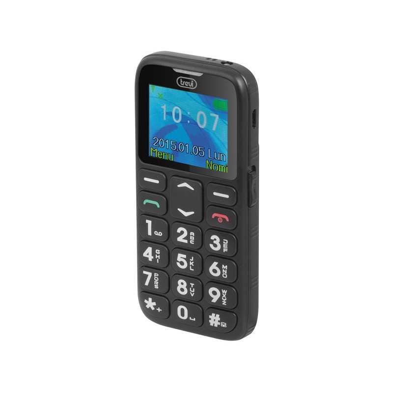 Trevi Sicuro 10 4,5 cm (1.77") Nero Telefono per anziani