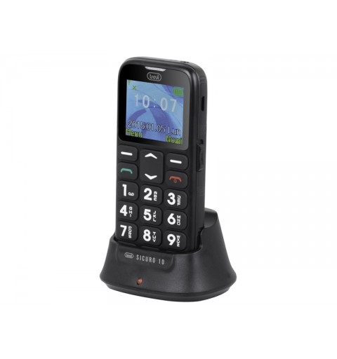 Trevi Sicuro 10 4,5 cm (1.77") Nero Telefono per anziani