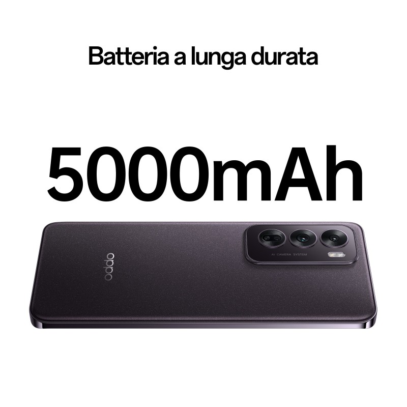 OPPO Reno12 5G 17 cm (6.7") Double SIM Android 14 USB Type-C 12 Go 256 Go 5000 mAh Noir