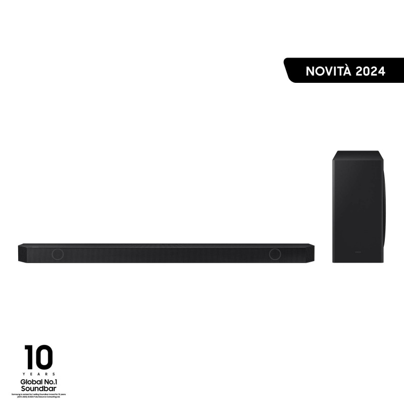 Samsung Soundbar HW-Q800D ZF Serie Q, 11 Speaker, Wireless Dolby Atmos, Audio a 5.1.2 Canali, Q-Simphony, Alexa integrato e