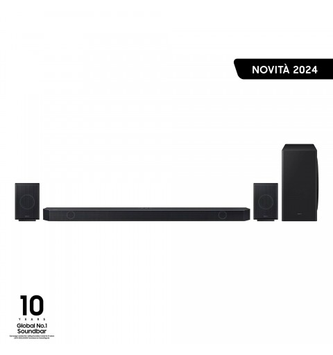 Samsung Soundbar HW-Q930D ZF Serie Q, 17 Speaker, Wireless Dolby Atmos, Audio a 9.1.4 Canali, Q-Simphony, Alexa integrato e