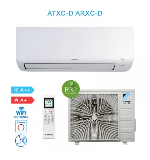 Daikin ATXC25D ARXC25D Condizionatore Climatizzatore 9000BTU A++/A+ Siesta New Evolution 2024 Inverter Wifi Ready R32 Bianco